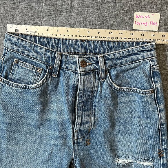 Ksubi Brooklyn Reversed Straight Leg Button Fly Jeans - Women's Size 28*28 - Picture 7 of 12